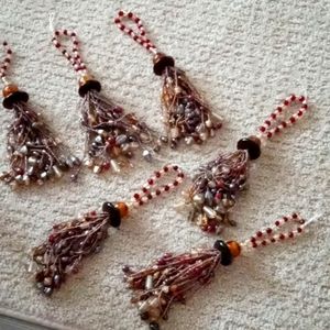 Beaded beautiful curtain tiebacks 6 in lot